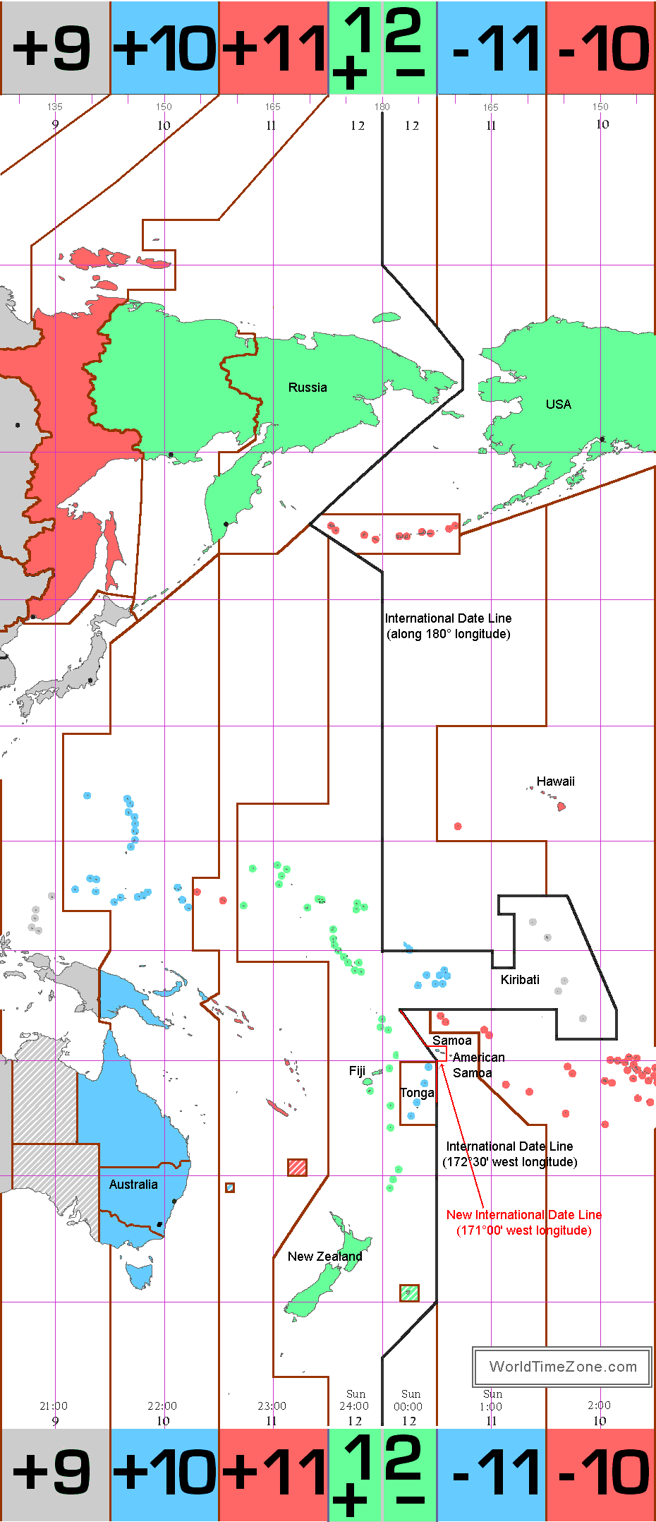 New International Dateline from WorldTimeZone.com