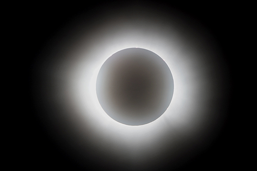 The Sun's corona during Total solar eclipse in Mazatlan, Mexico worldtimezone world time zone Alexander Krivenyshev