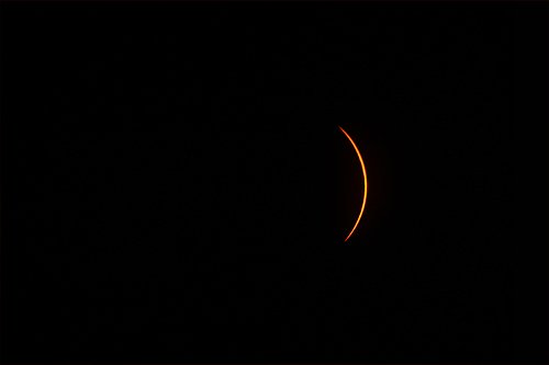 Partial solar eclipse phase after the Total Solar Eclipse in Mazatlan, Mexico worldtimezone world time zone Alexander Krivenyshev