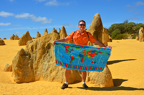 Pinnacles Desert of Nambung National Park, Western Australia Photo Alexander Krivenyshev WorldTimeZone